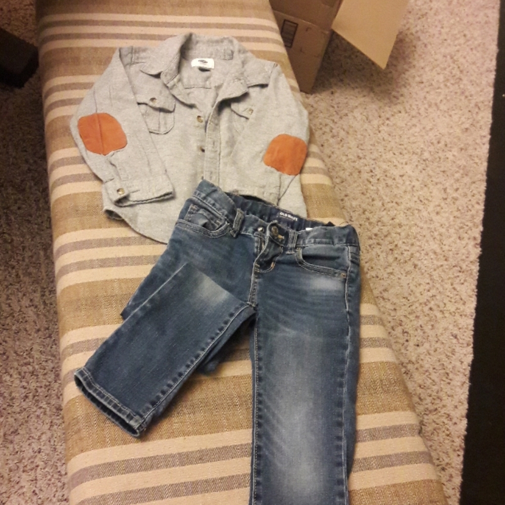 Old Navy Jeans, Old Navy Shirt -  Kids...Get the set! Size 5T